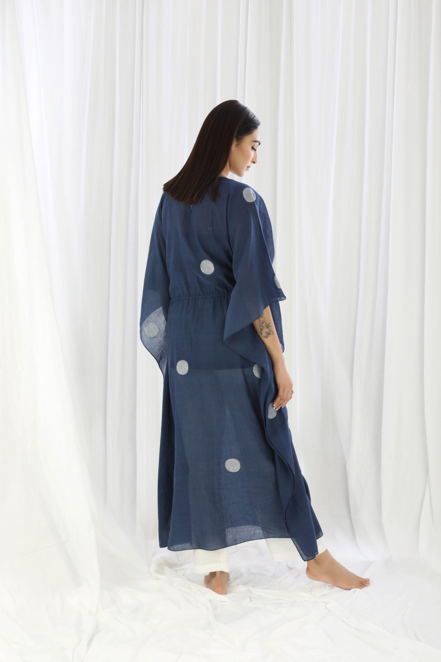 Navy Kaftan Dress