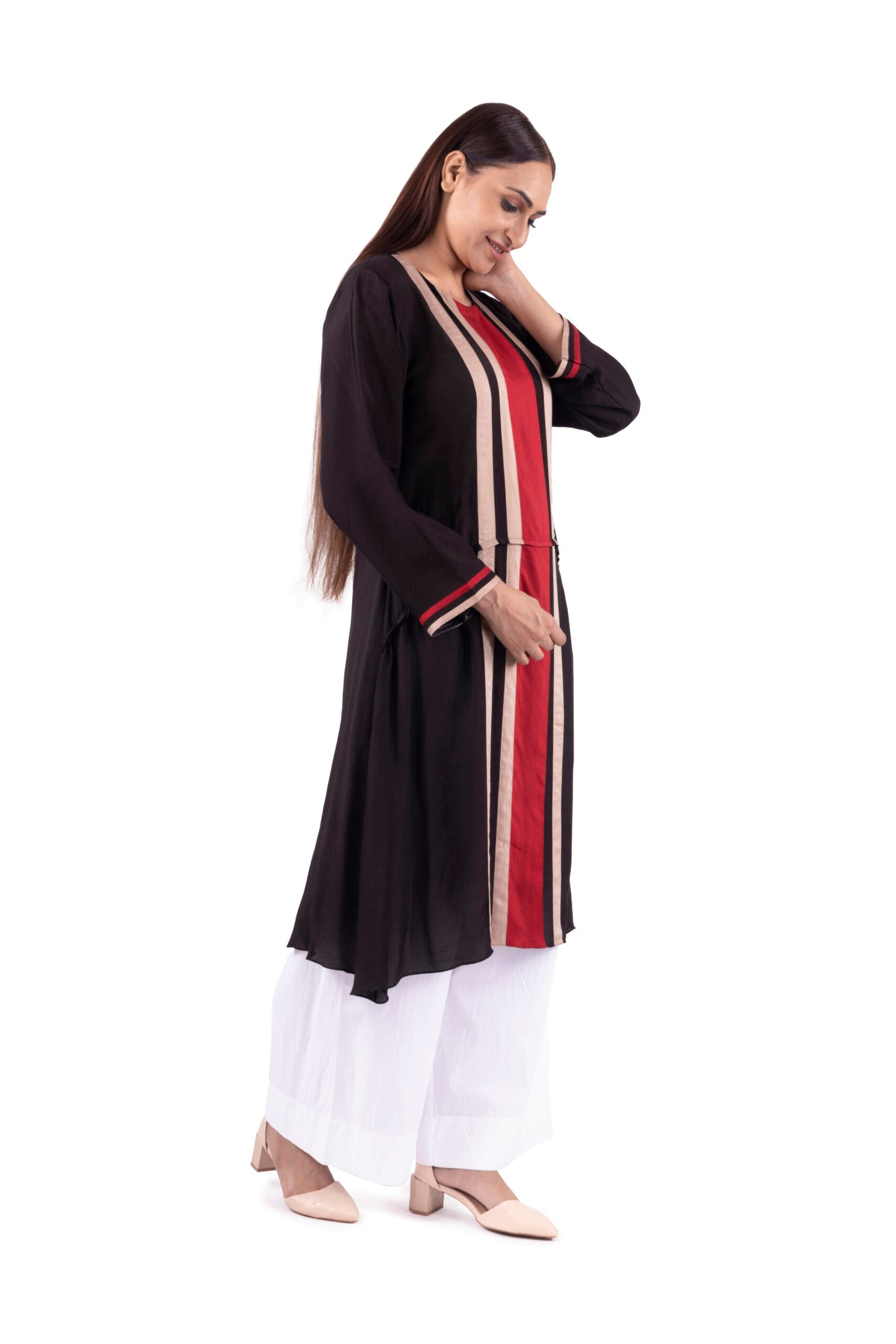 Juliet Black Creap Dress Co-ord