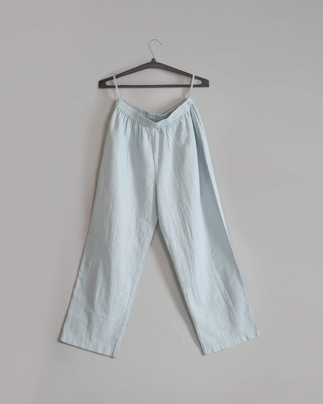 Ash grey slub cotton pant