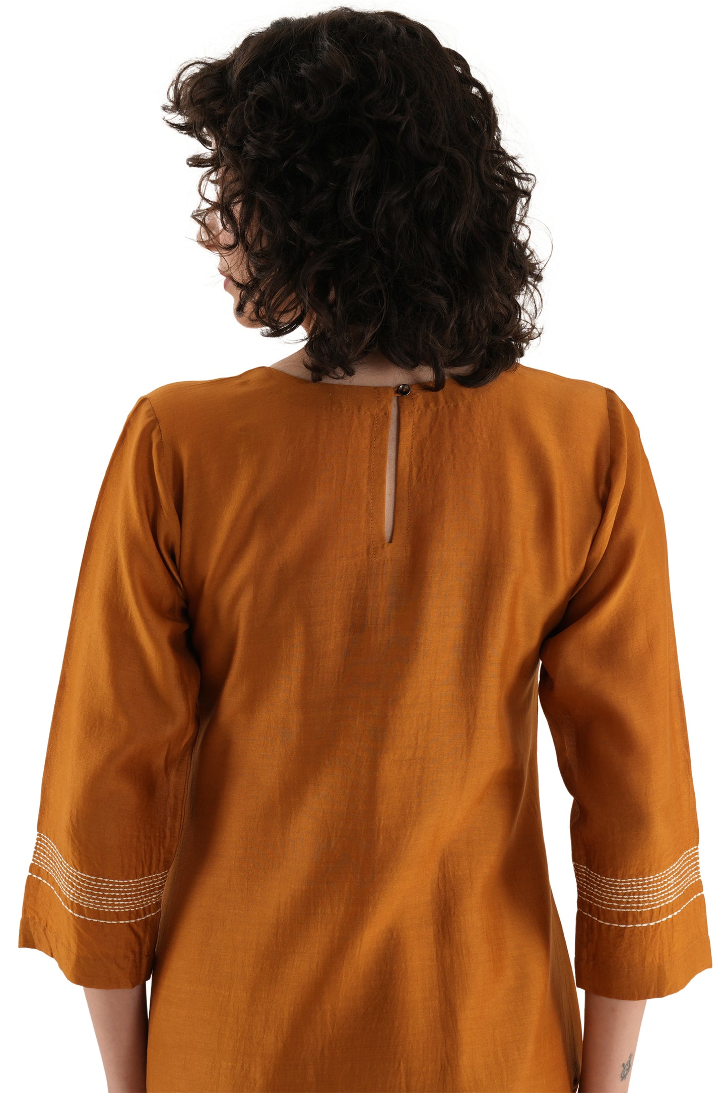 RUST EMBROIDERY DRESS CO-ORD