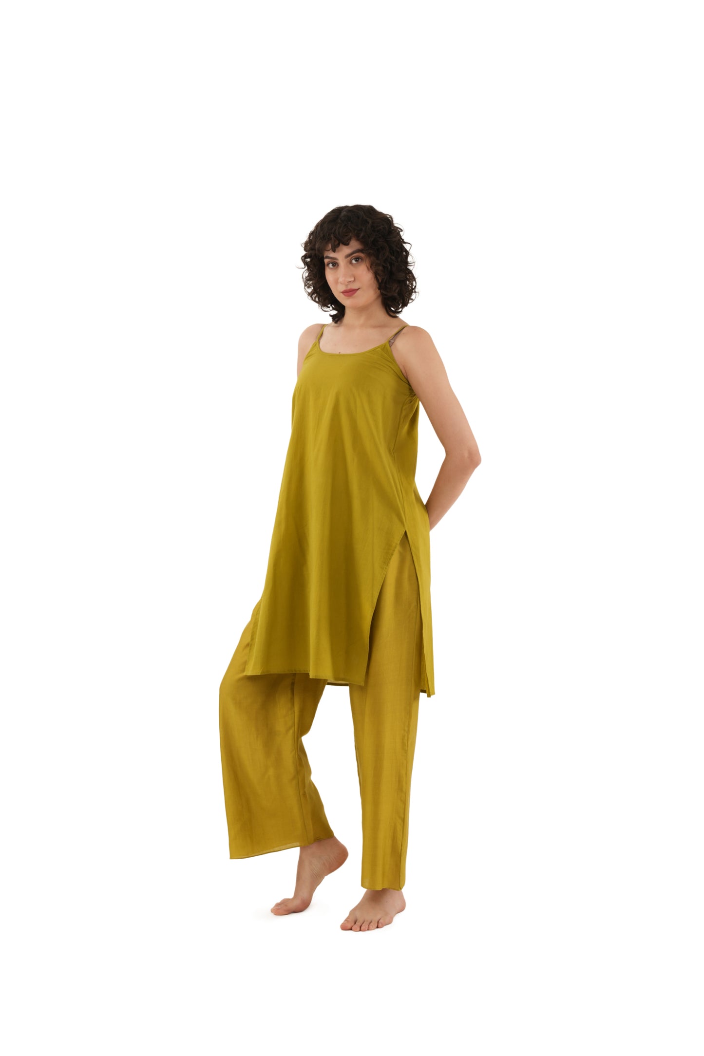 Olive Green Top with Bottom