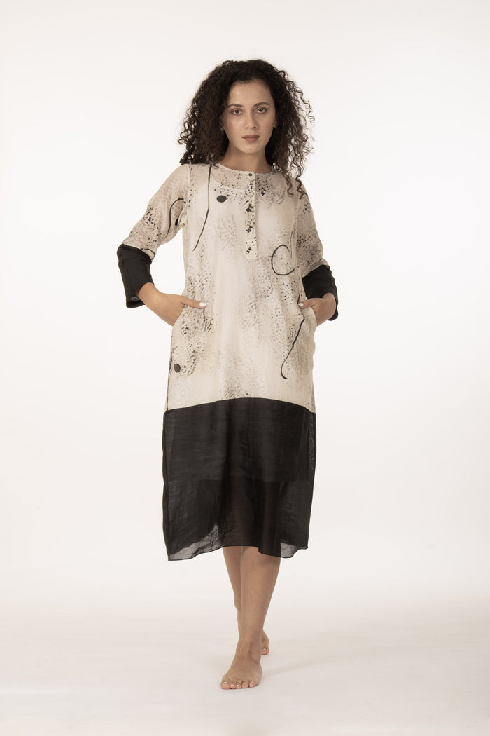 Ivory Shadow Dress