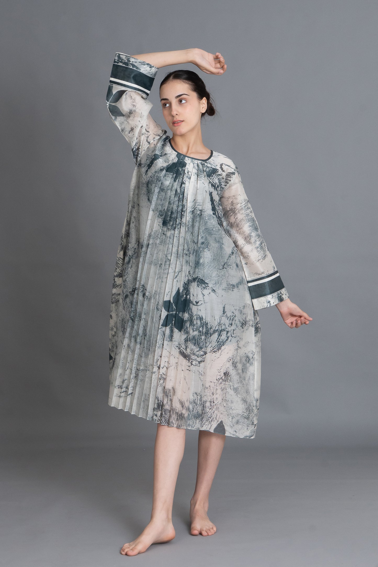 Mint Texture Print Dress