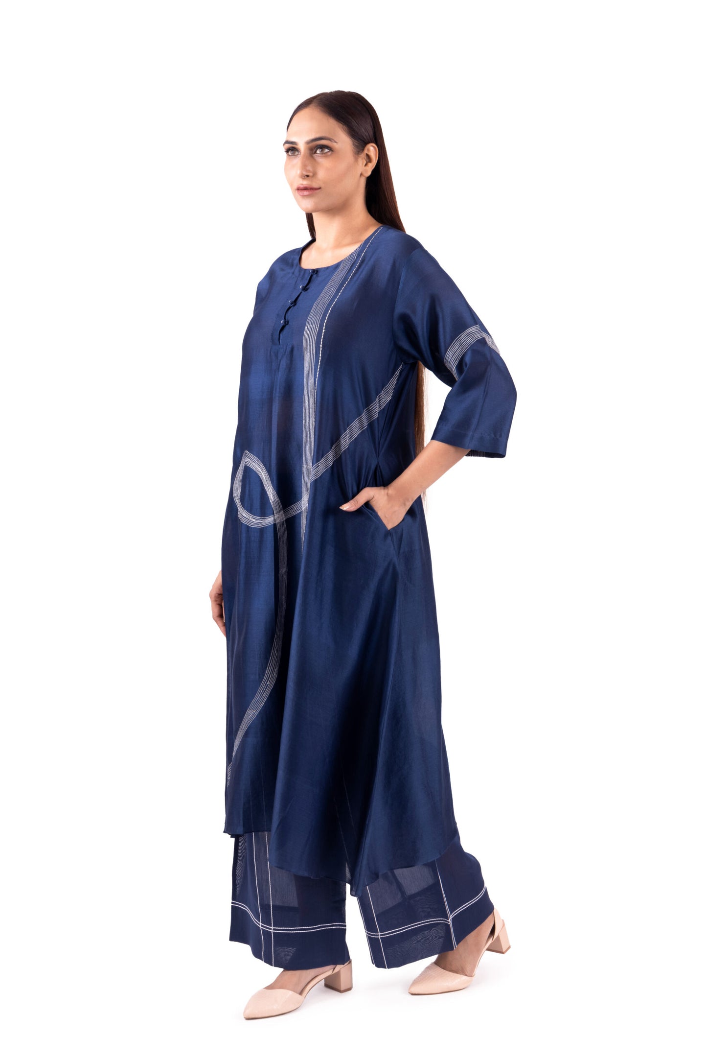 Khat Pantone Embroidery Dress Co-ord