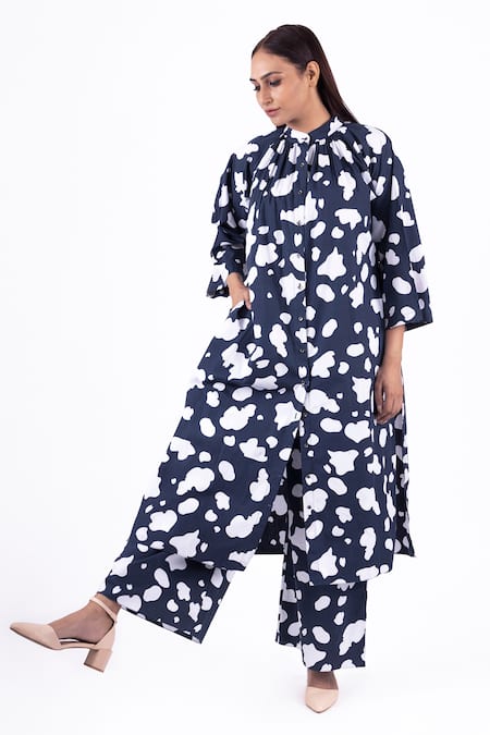 IRIS Print Gather’s Neck Dress Co-ord