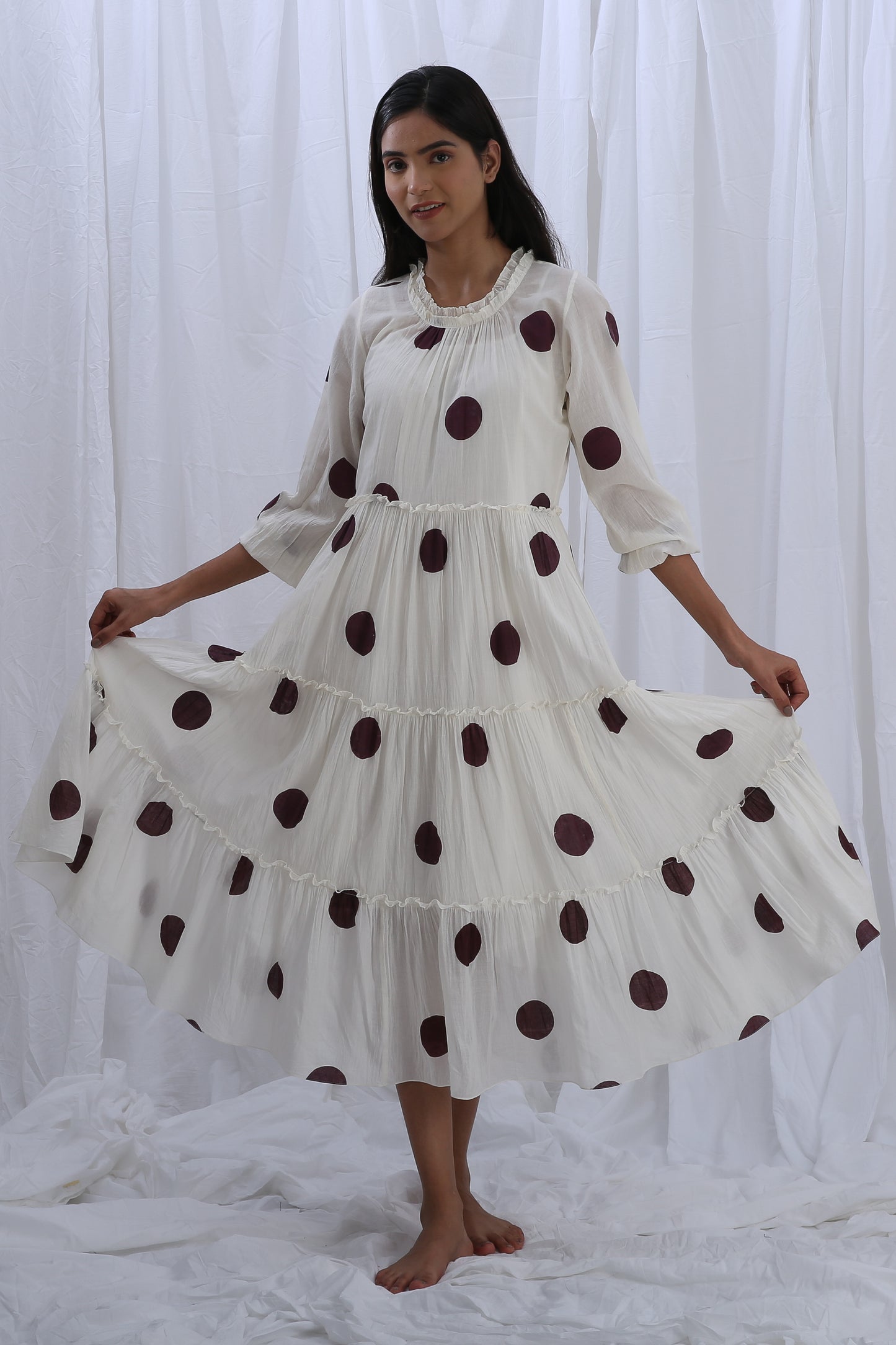 Berry Polka Turtle Dress