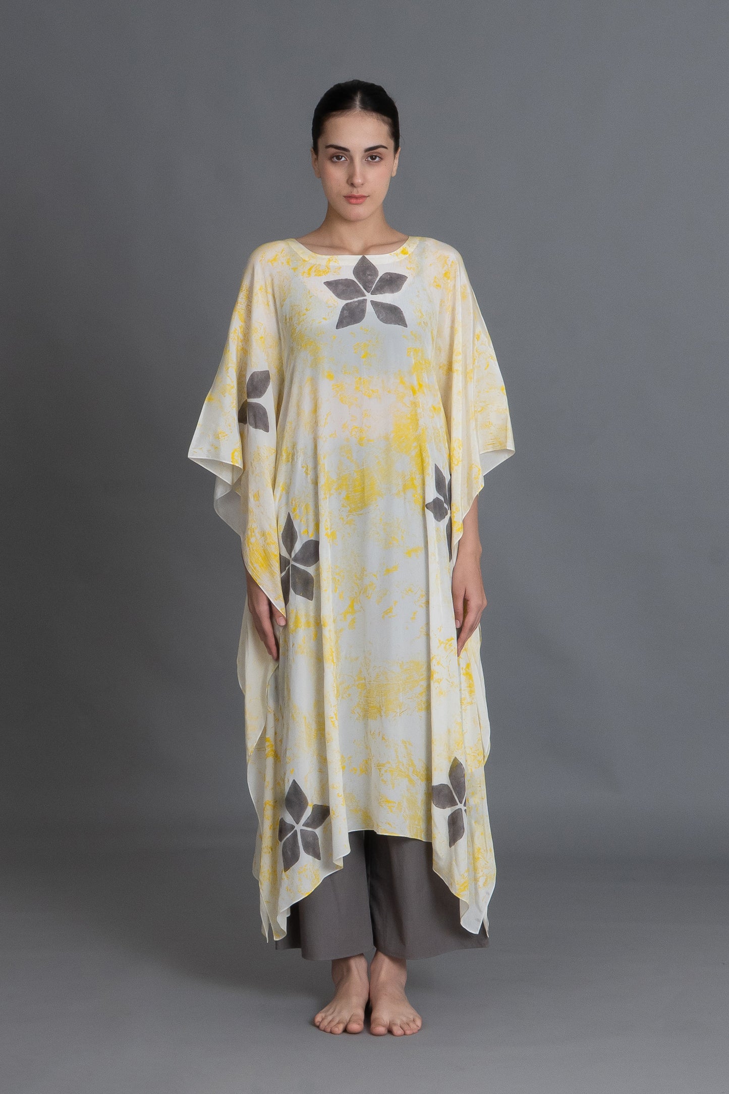 Crezia Silk Kaftan Co-ord