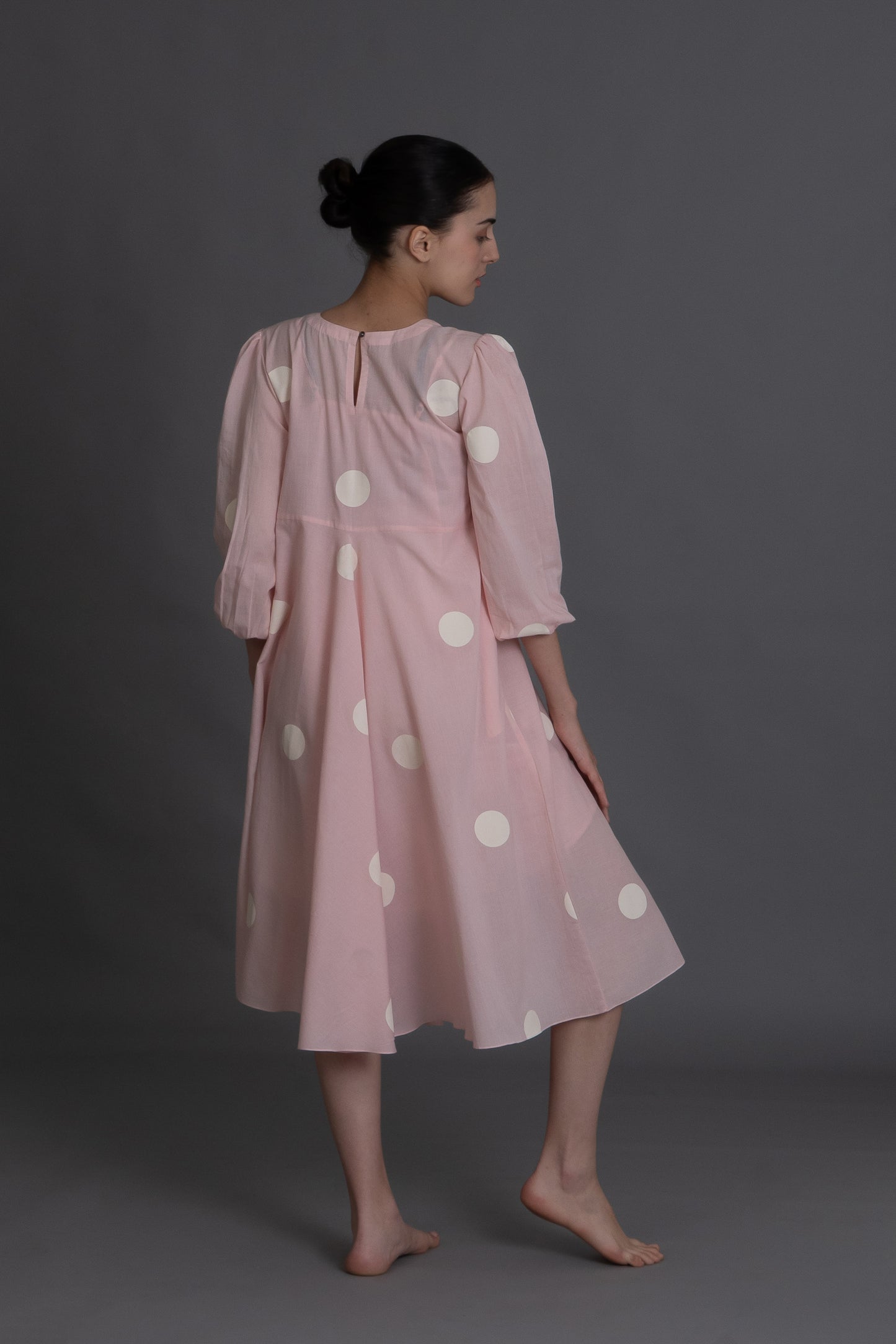 Pastel pink polka Dress