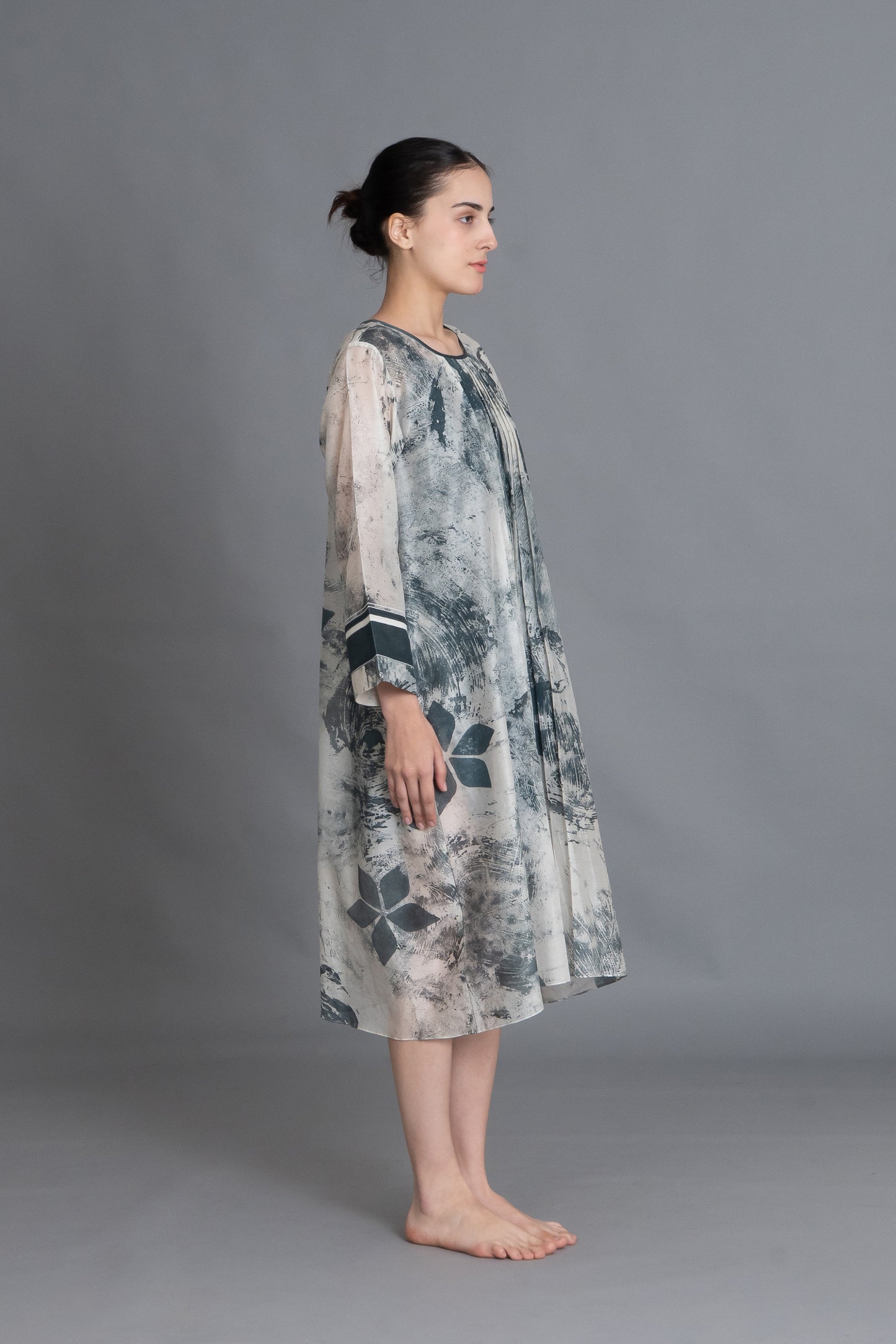 Mint Texture Print Dress