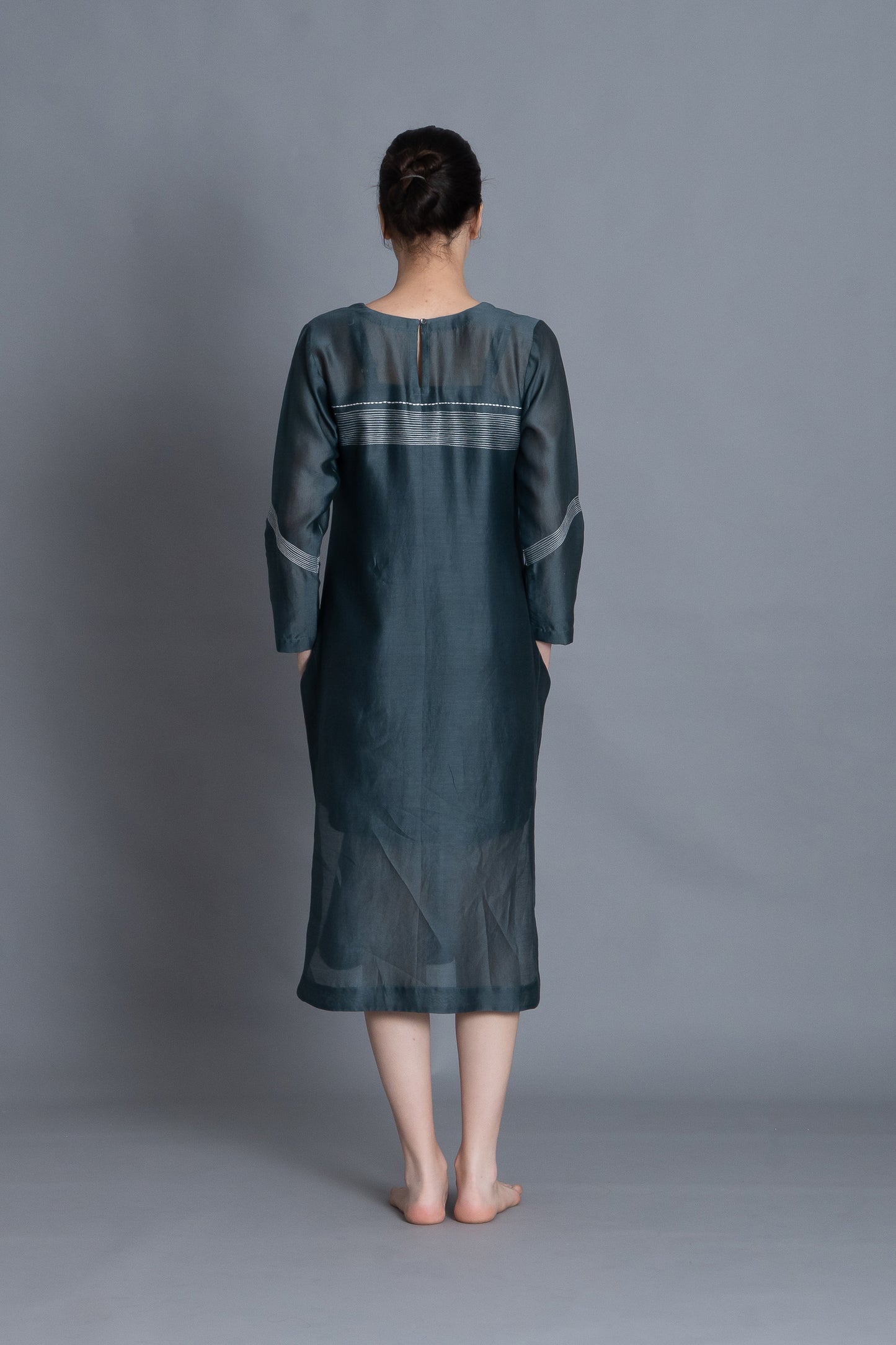 E-Mint Embroidery Dress