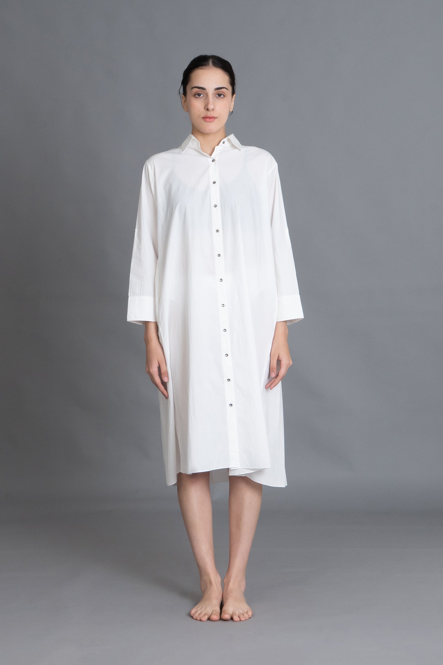 Bright white Pleated Shirt