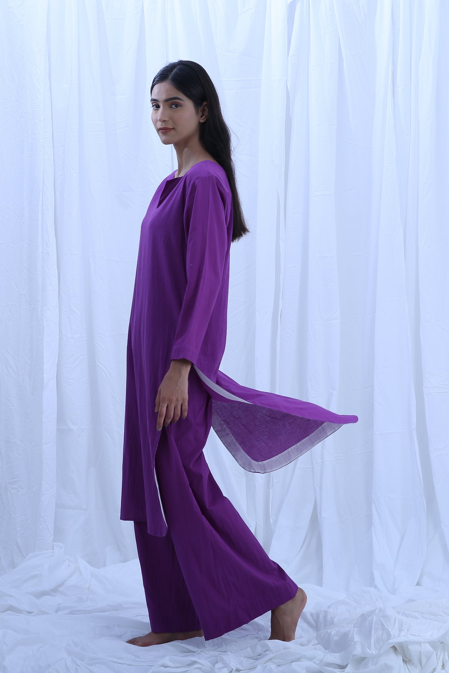 Purple Kurta Co-ord