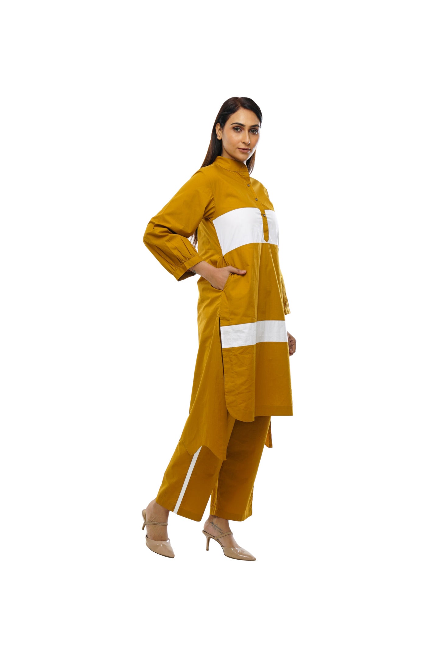 Musterd white patti collar dress co-ord