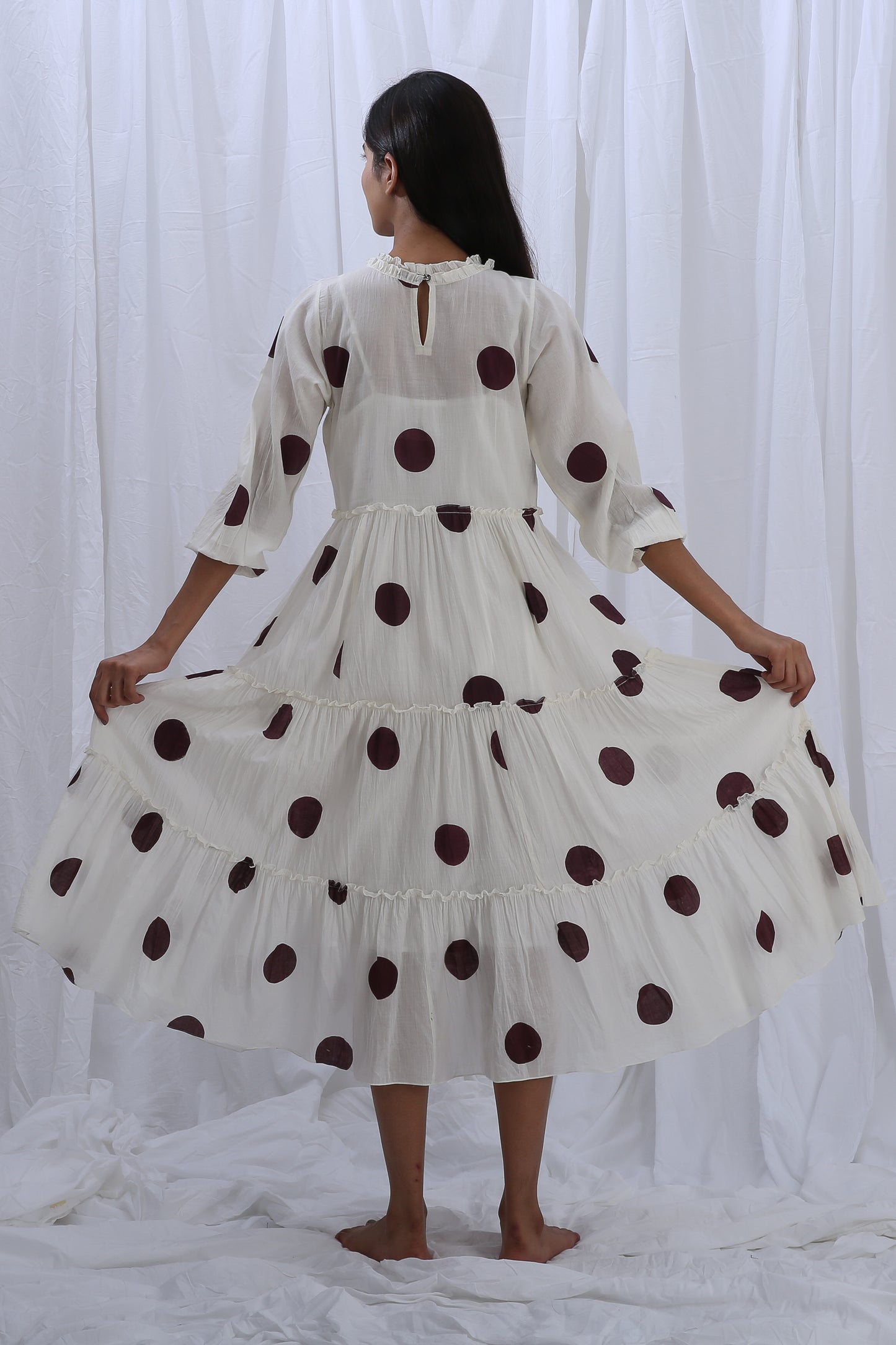 Berry Polka Turtle Dress