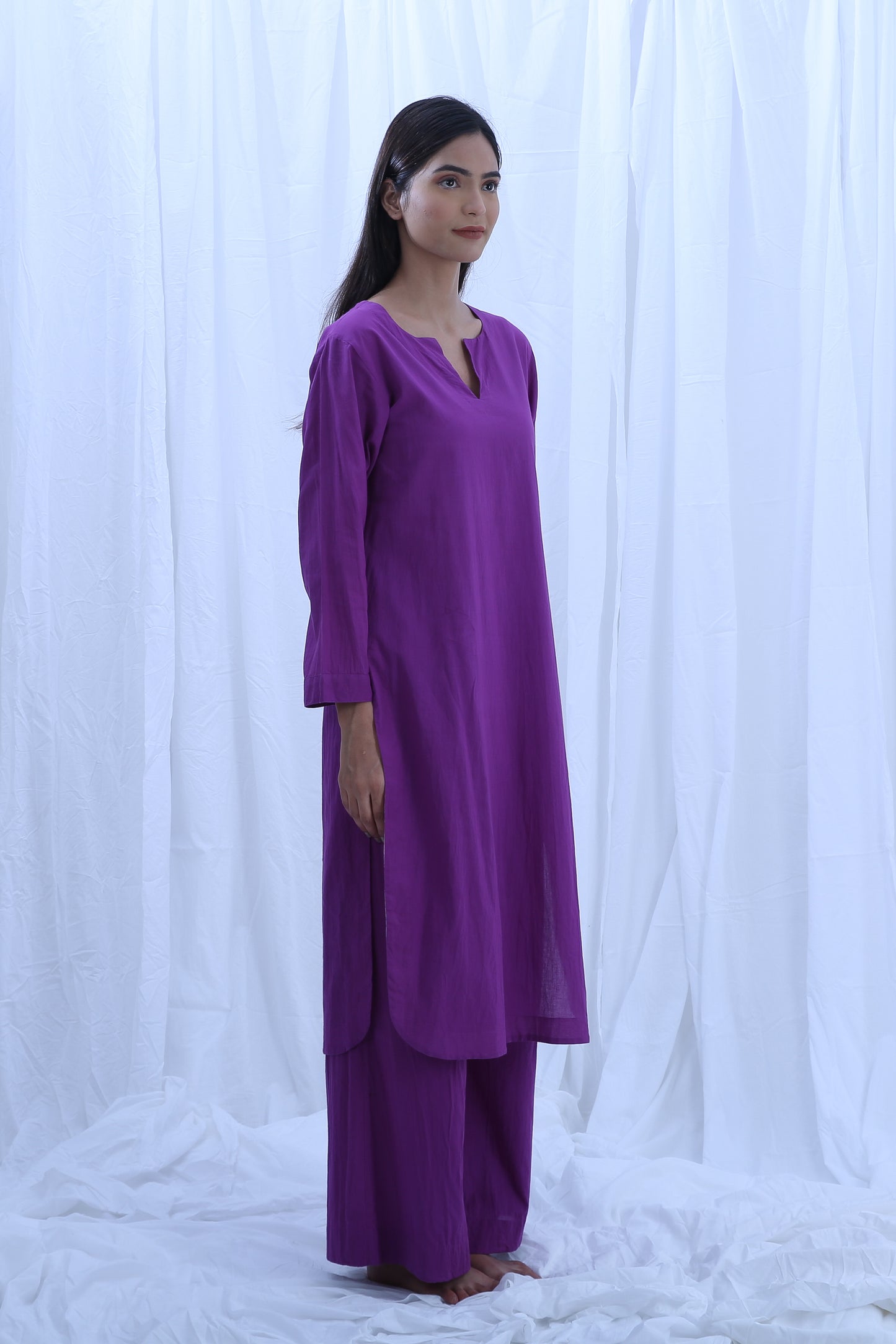 Purple Kurta Co-ord