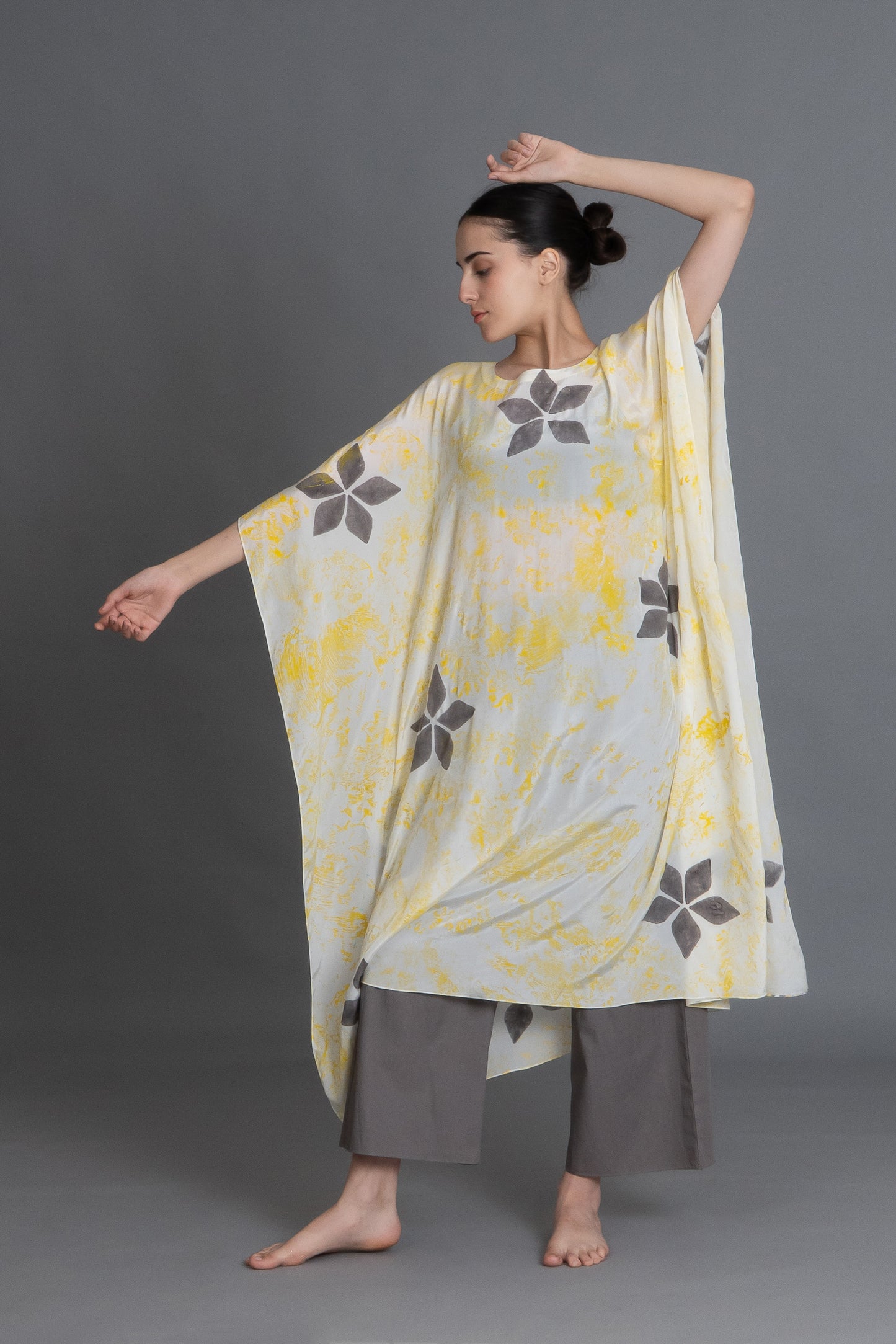 Crezia Silk Kaftan Co-ord