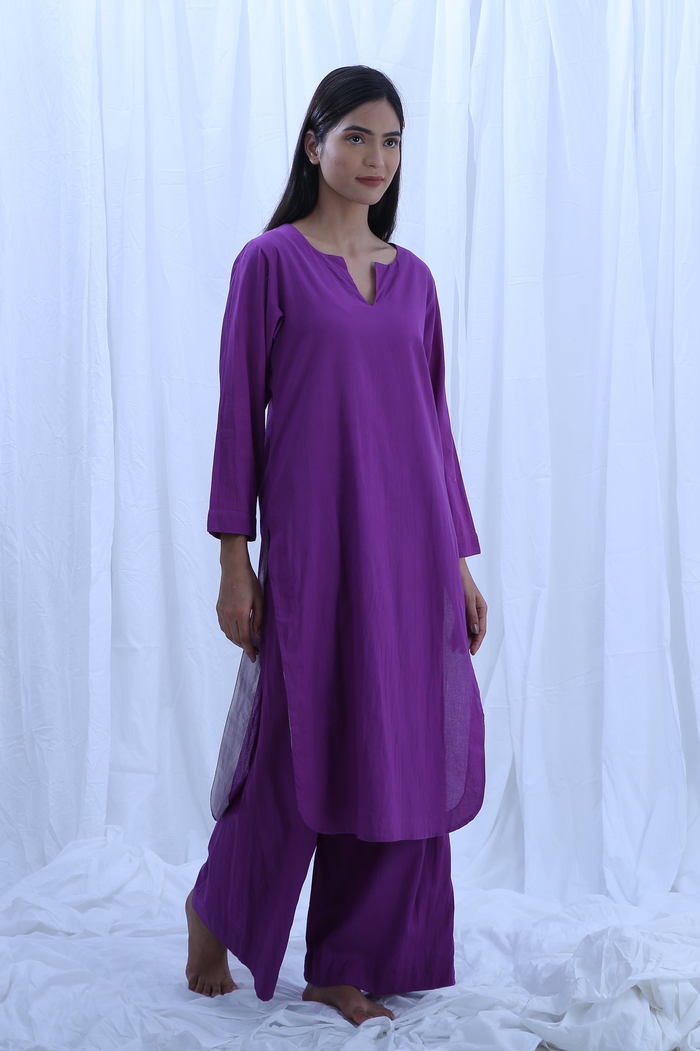 Purple Kurta Co-ord