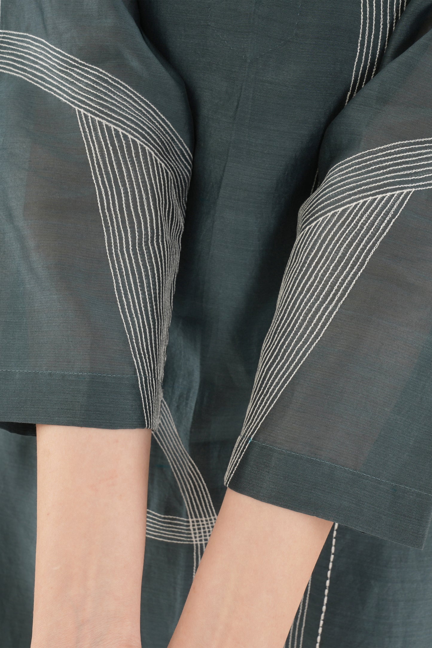 Khat E-Mint Embroidery Dress With Bottom