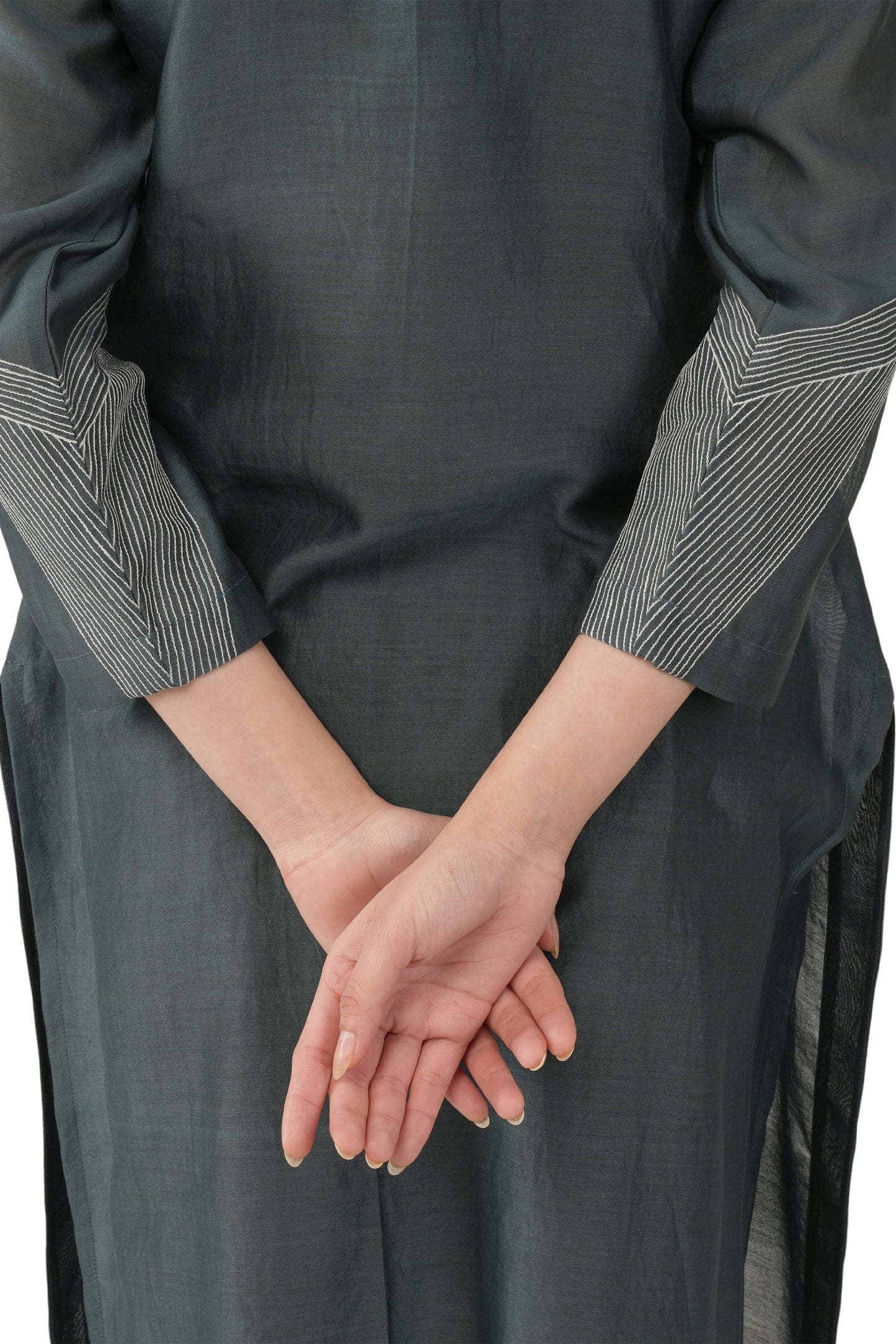 Khat E-Mint Embroidery Dress With Bottom