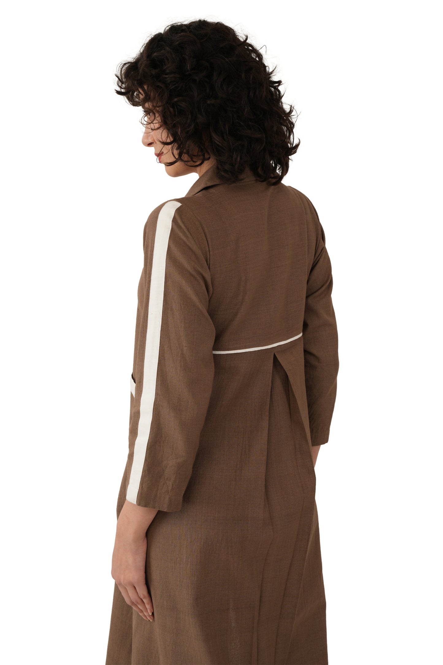 Brown Hand Made Cotton Kurta