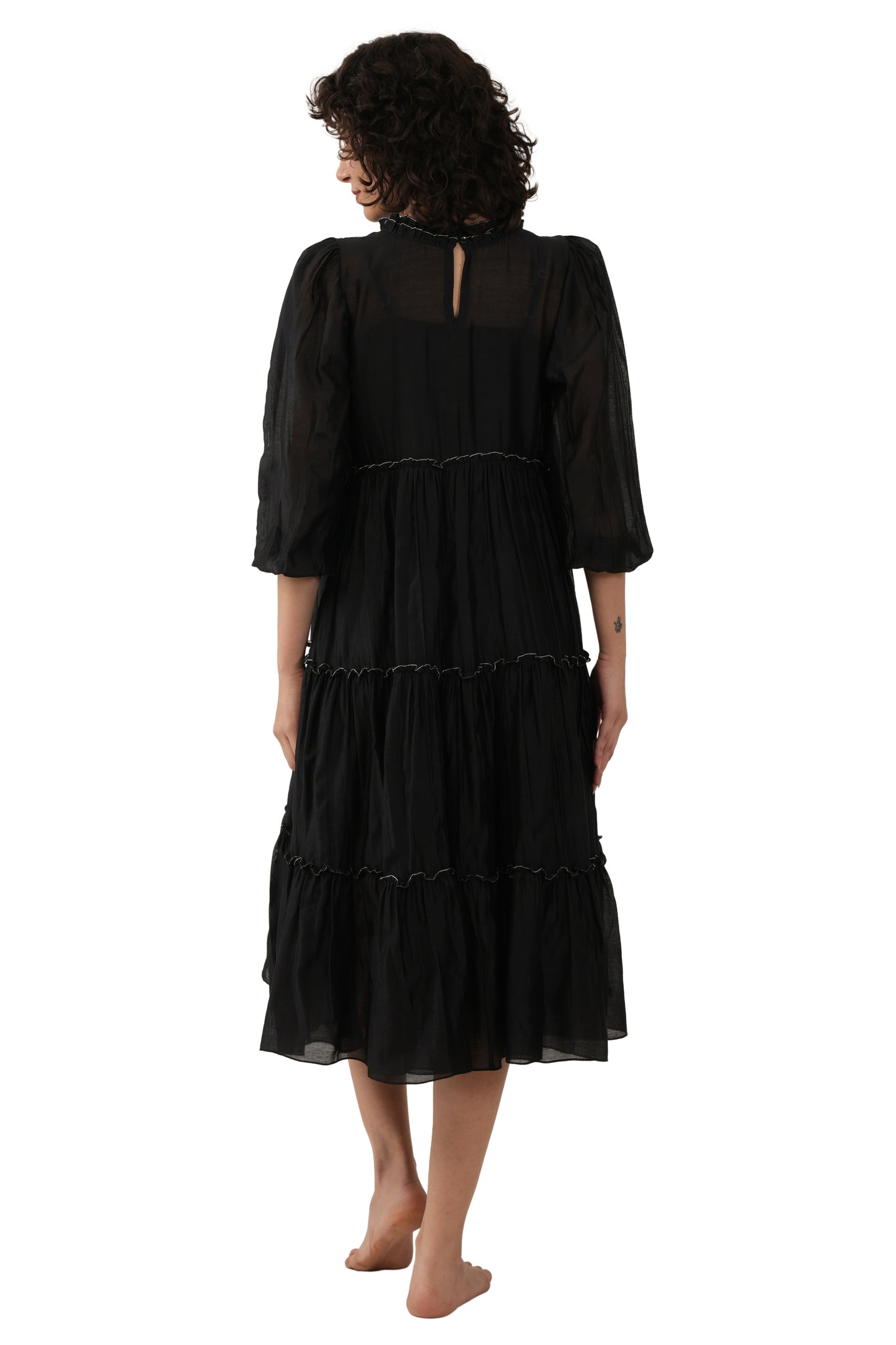 Black Turtle Tier Dress