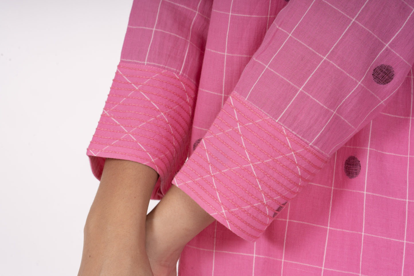 Pink Gather's Dusk Dress with Bottom