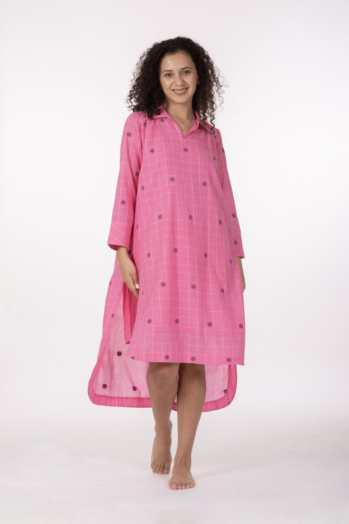 Pink Gather's Dusk Dress