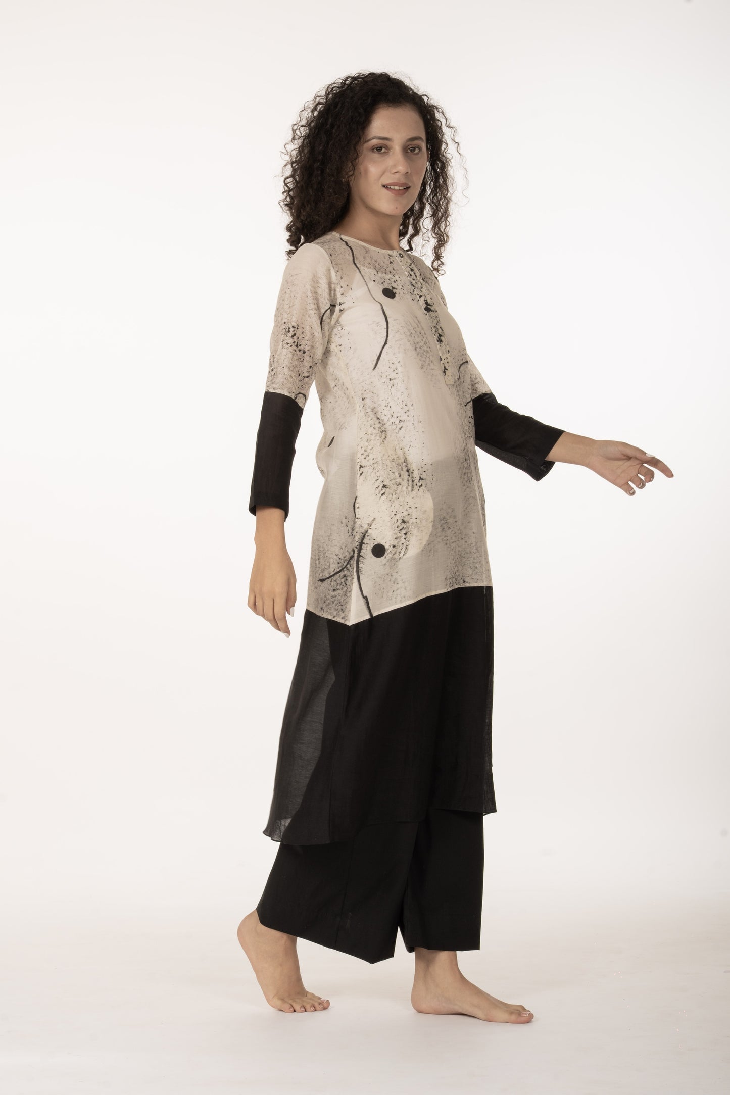 Ivory Shadow Dress Co-ord