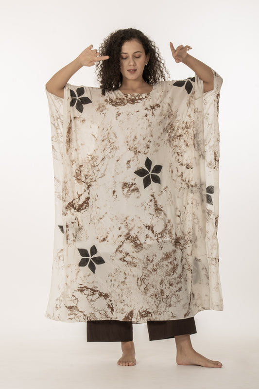 Printed Kaftan  with Bottom