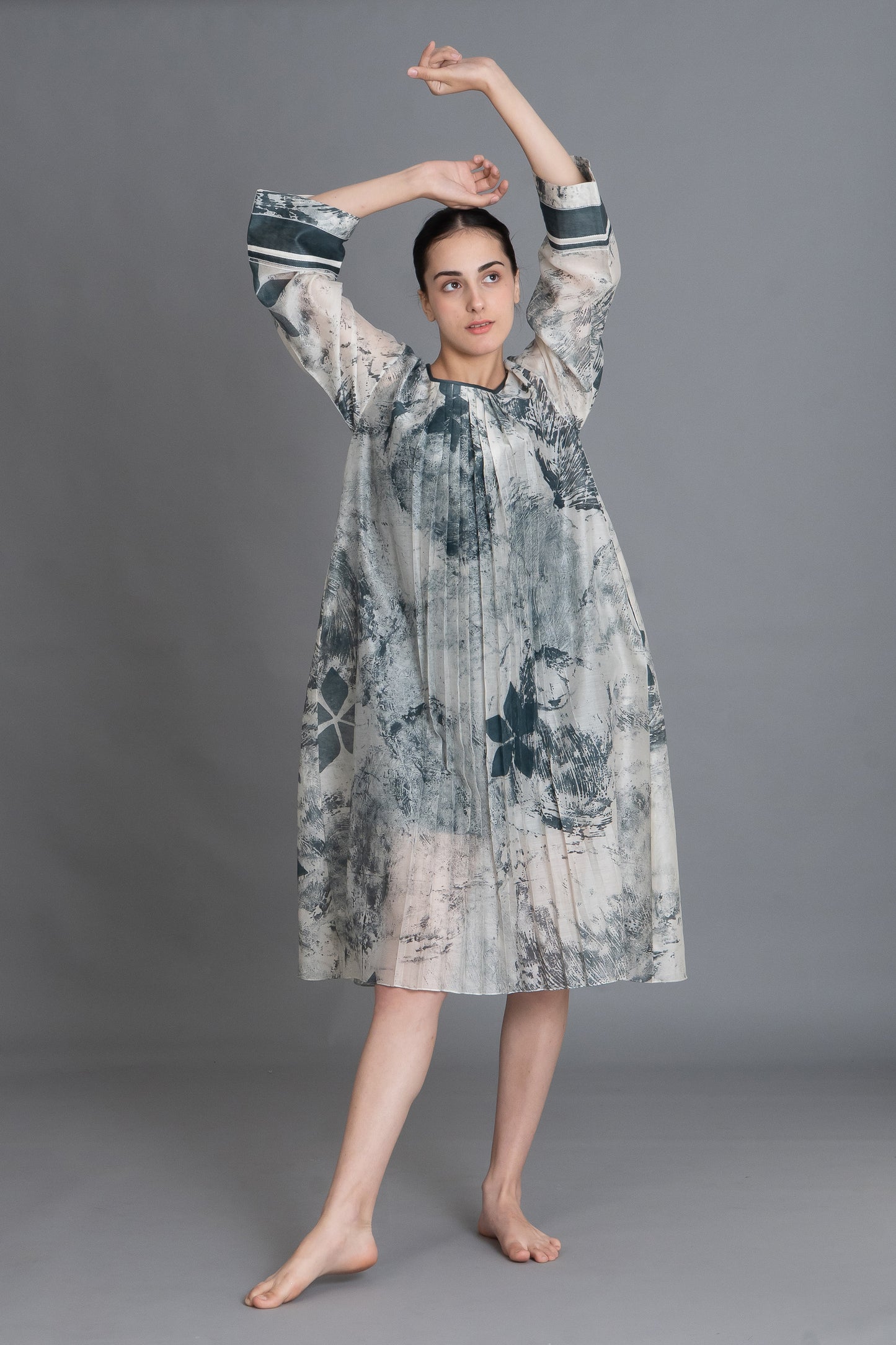 Mint Texture Print Dress