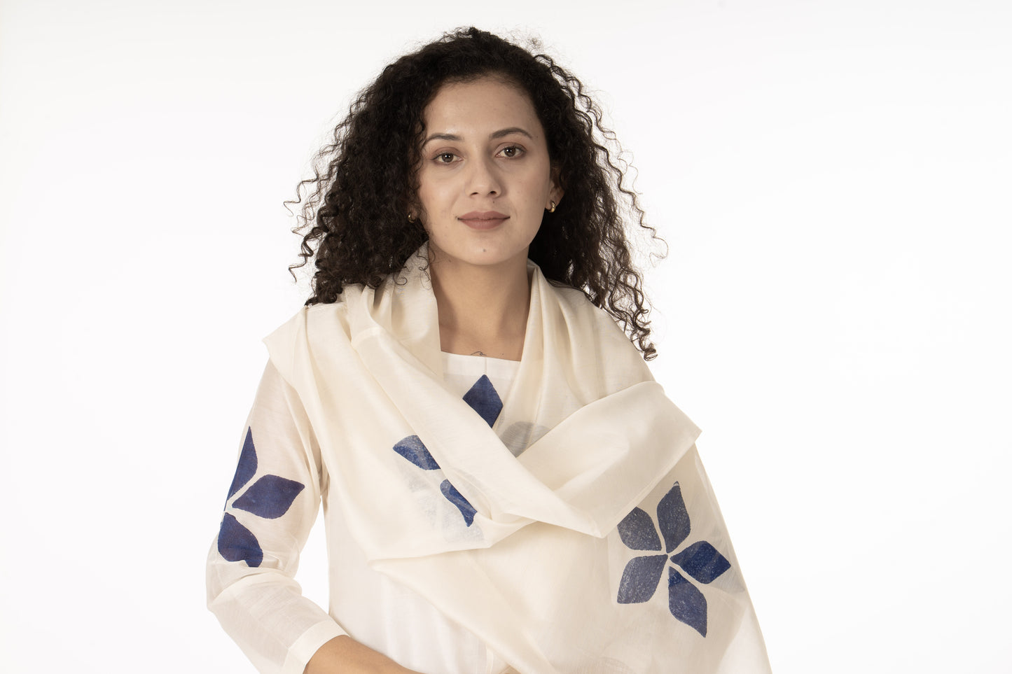 Blue Bloom Kurta  Co-ord